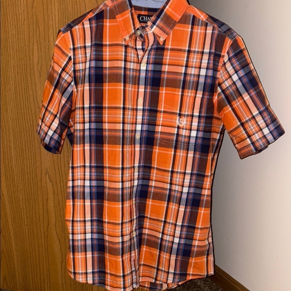 Chaps Other - Chaps Men's Orange Plaid Shirt